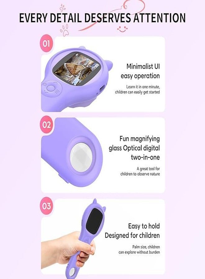 SANTALON Digital Pocket Microscope for Kids up to 400X | Portable Handheld Magnifying Glass & Learning Microscope for Students | STEM Science Exploration Kit for School Projects & Interactive Learning - Image 2